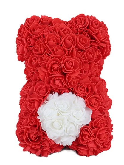 Mothers Day Mom Gifts Girlfriend Birthday Gifts Women Rose Teddy Bear Artificial Flower Anniversary Valentines Day Birthday Gift